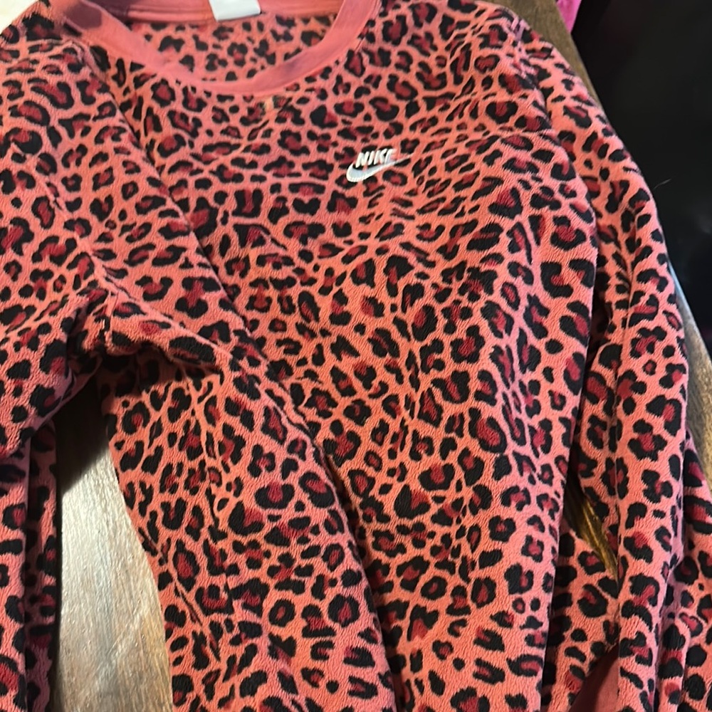 Nike Red and Black Sweatshirt